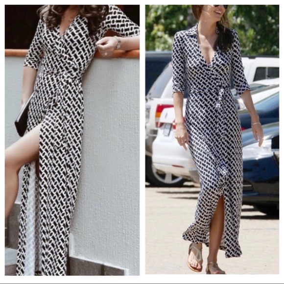 Diane Von Furstenberg Dresses & Skirts - DIANE VON FURSTENBERG Abigail Silk Maxi Wrap